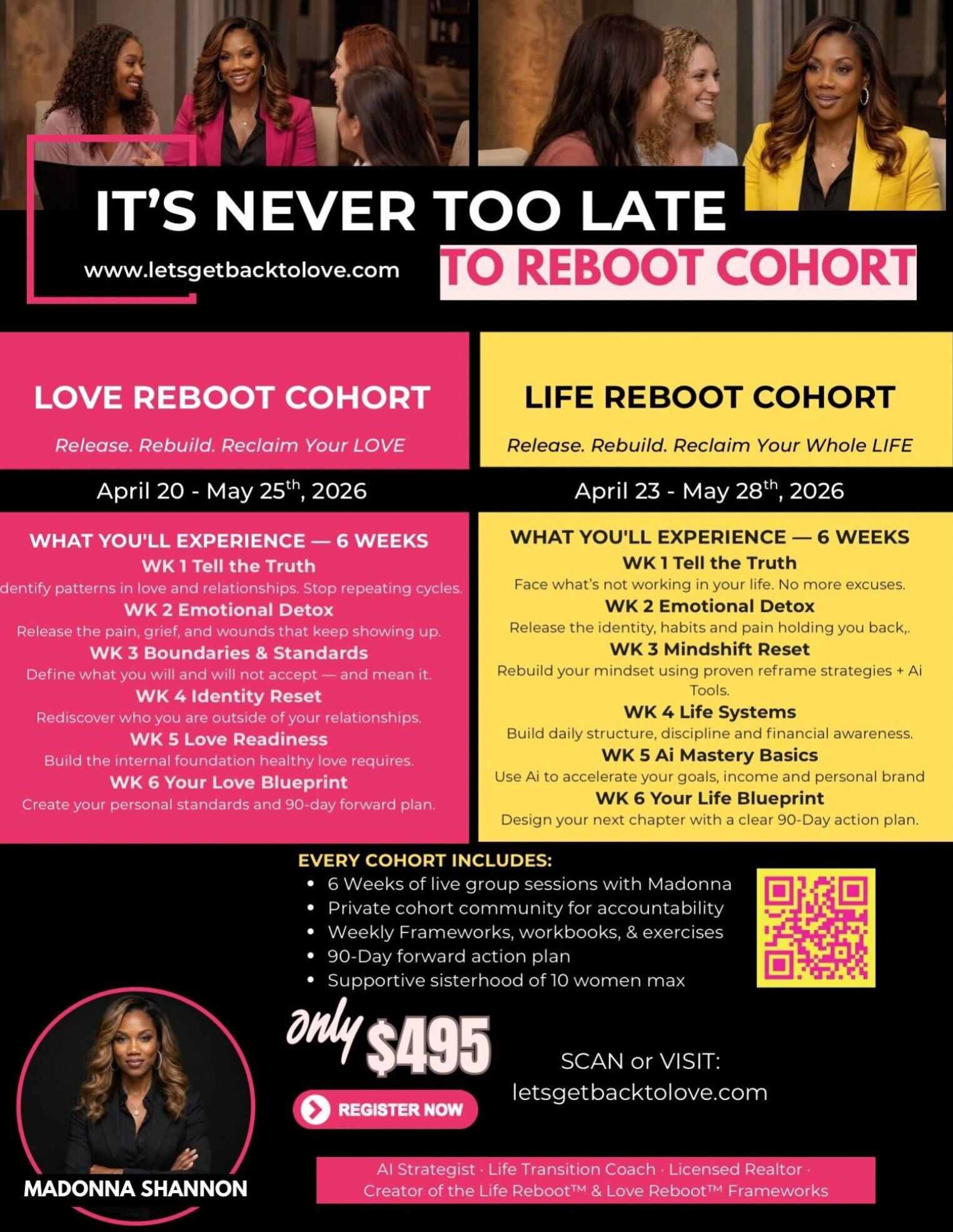 IT’S NEVER TOO LATE 